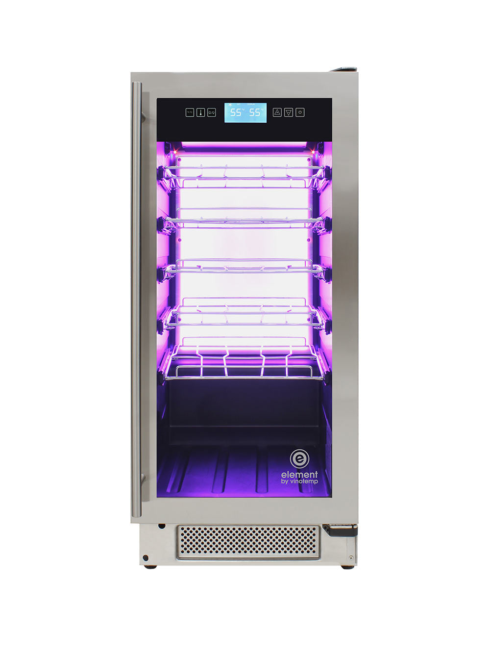 Vinotemp 32-Bottle Single-Zone Wine Cooler, Stainless - EL-32COMM-SS