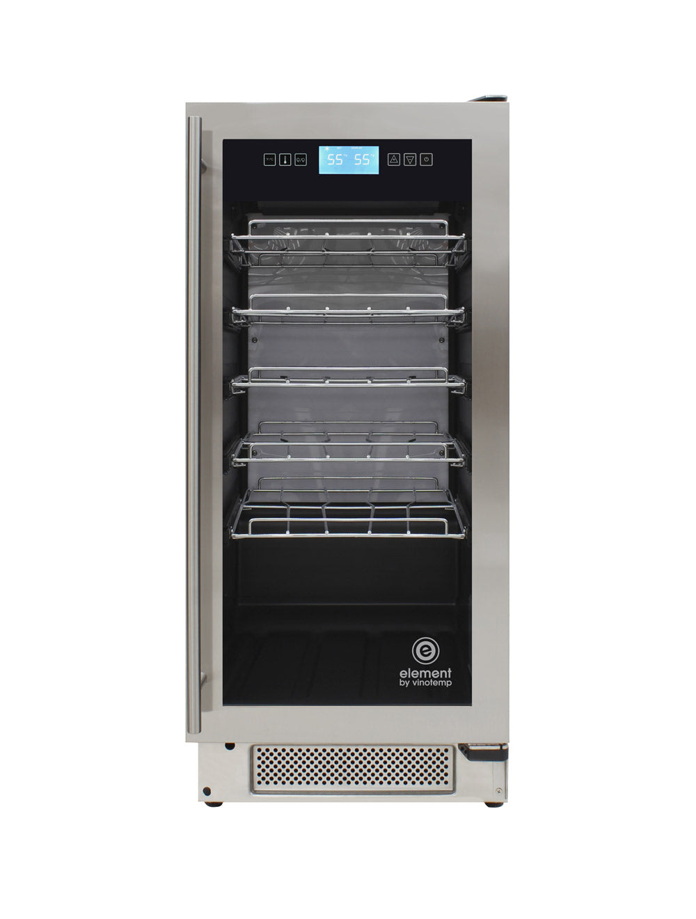 Vinotemp 32-Bottle Single-Zone Wine Cooler, Stainless - EL-32COMM-SS