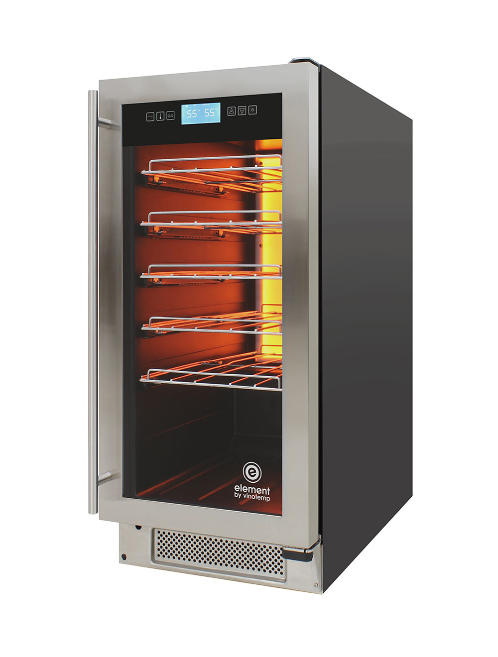 Vinotemp 32-Bottle Single-Zone Wine Cooler, Stainless - EL-32COMM-SS