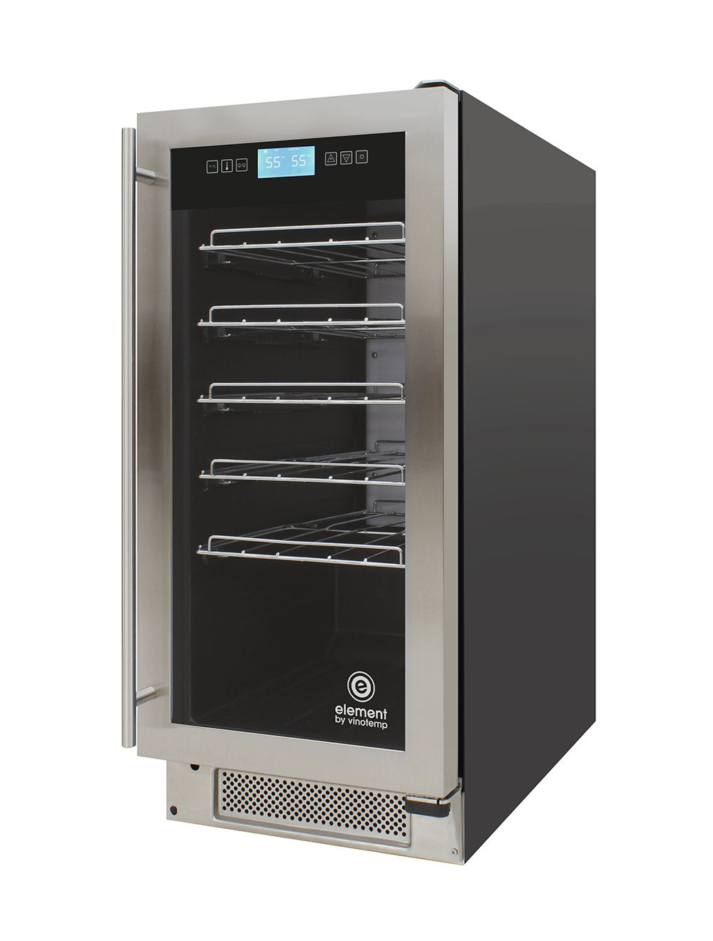 Vinotemp 32-Bottle Single-Zone Wine Cooler, Stainless - EL-32COMM-SS