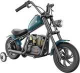 Hyper Gogo Cruiser 12 Plus Electric Kids Motorcycle Bluetooth Speaker 21.9V 160W 10 MPH 7.5 Miles - EL-MB03P-BLUE