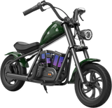 Hyper Gogo Cruiser 12 Plus Electric Kids Motorcycle Bluetooth Speaker 21.9V 160W 10 MPH 7.5 Miles - EL-MB03P-BLUE