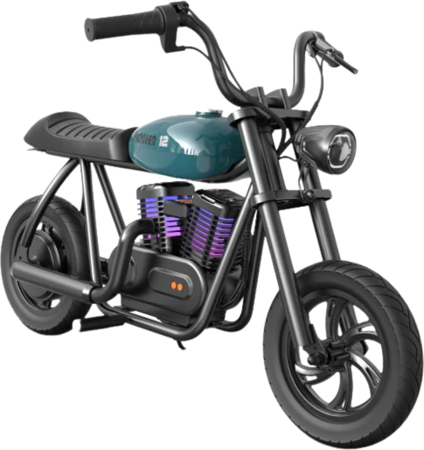 Hyper Gogo Pioneer 12 Plus Electric Kids Motorcycle Bluetooth Speaker 21.9V 160W 10 MPH 7.5 Miles EL-MB05P New - EL-MB05P-BLACK