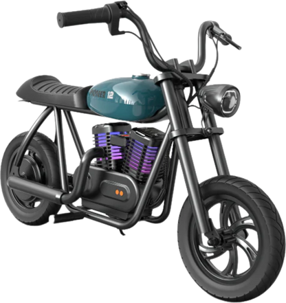 Hyper Gogo Pioneer 12 Plus Electric Kids Motorcycle Bluetooth Speaker 21.9V 160W 10 MPH 7.5 Miles EL-MB05P New - EL-MB05P-BLACK