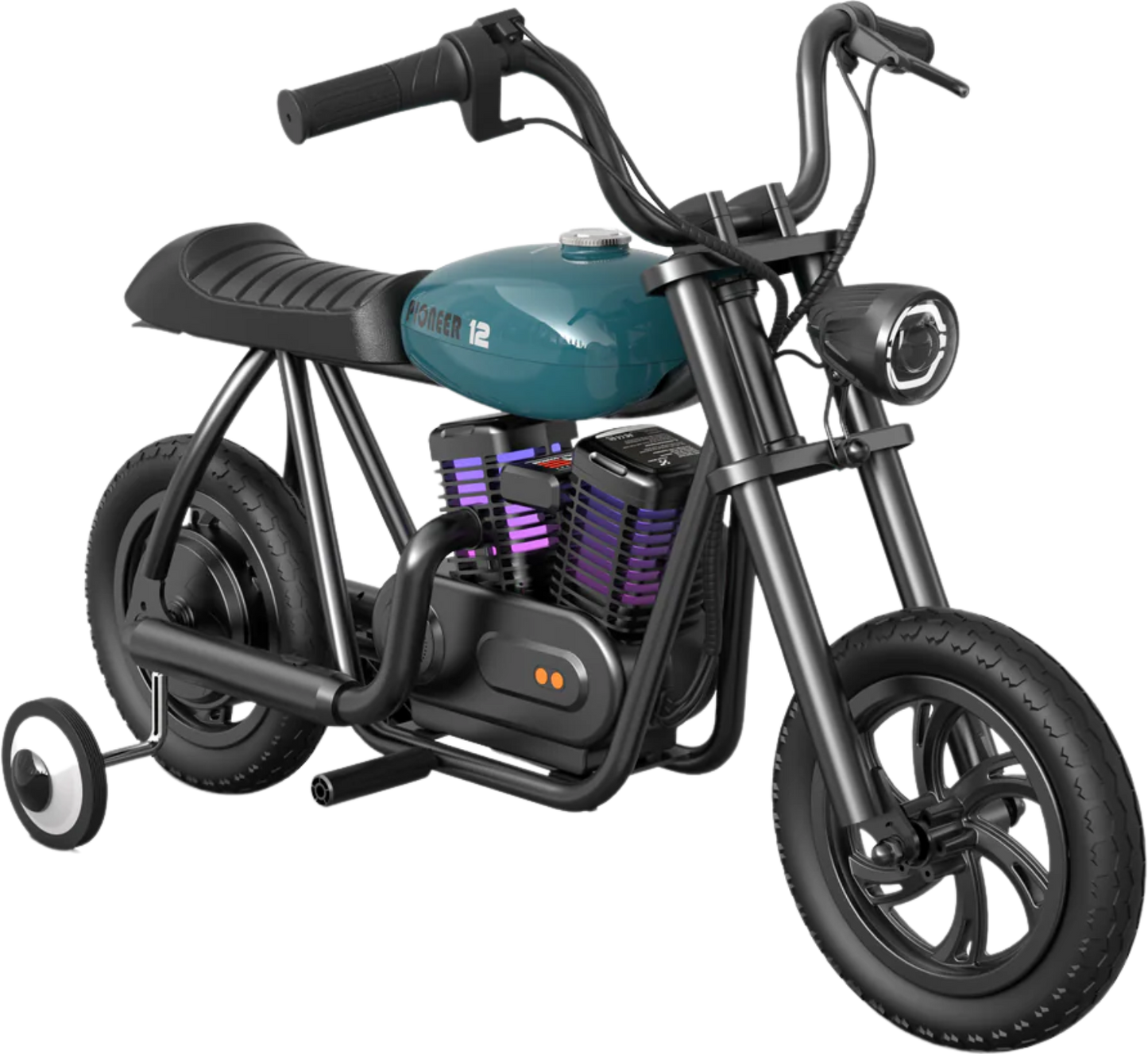 Hyper Gogo Pioneer 12 Plus Electric Kids Motorcycle Bluetooth Speaker 21.9V 160W 10 MPH 7.5 Miles EL-MB05P New - EL-MB05P-BLACK
