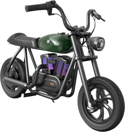 Hyper Gogo Pioneer 12 Plus Electric Kids Motorcycle Bluetooth Speaker 21.9V 160W 10 MPH 7.5 Miles EL-MB05P New - EL-MB05P-BLACK