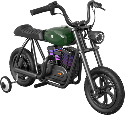 Hyper Gogo Pioneer 12 Plus Electric Kids Motorcycle Bluetooth Speaker 21.9V 160W 10 MPH 7.5 Miles EL-MB05P New - EL-MB05P-BLACK