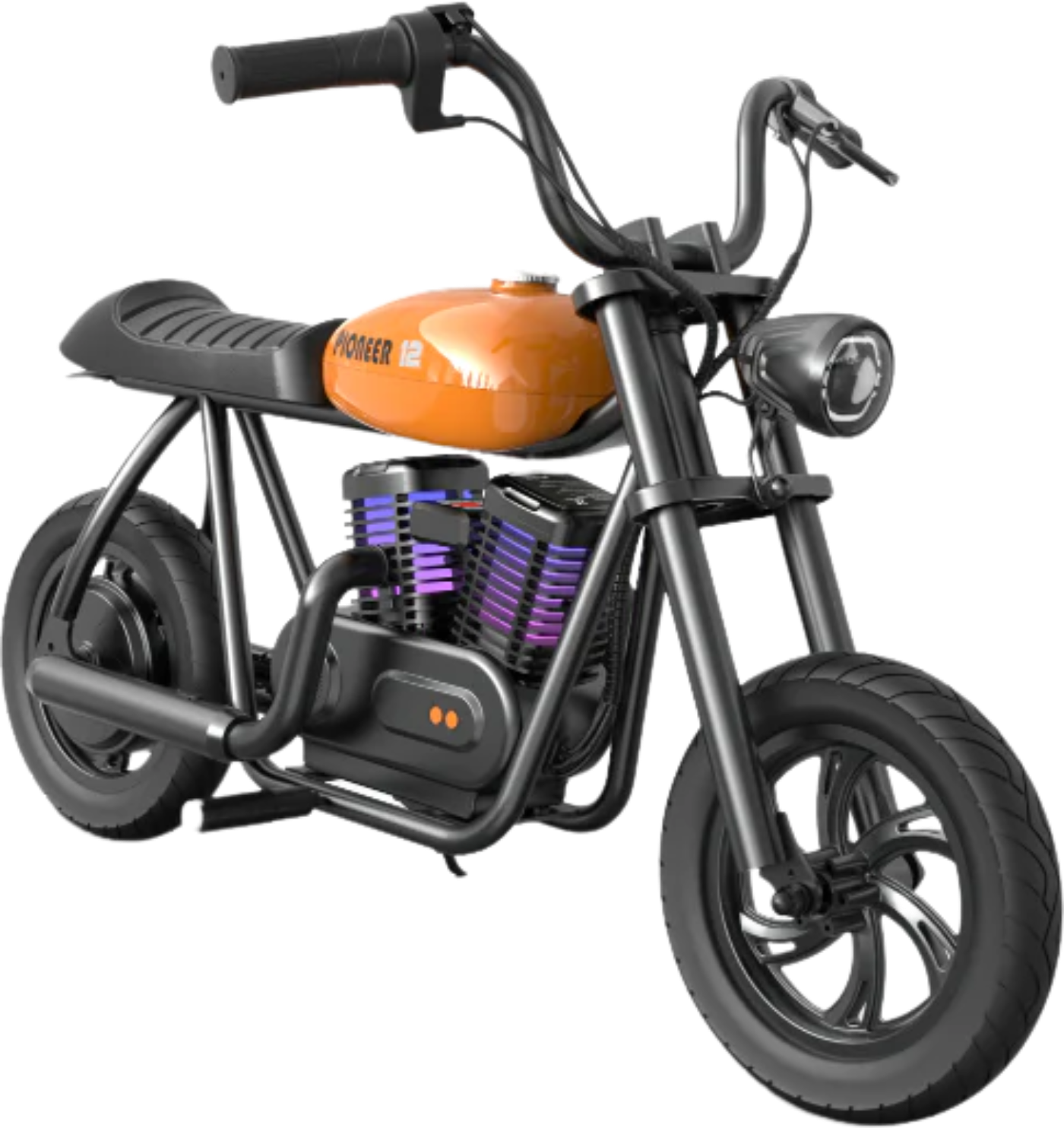 Hyper Gogo Pioneer 12 Plus Electric Kids Motorcycle Bluetooth Speaker 21.9V 160W 10 MPH 7.5 Miles EL-MB05P New - EL-MB05P-BLACK