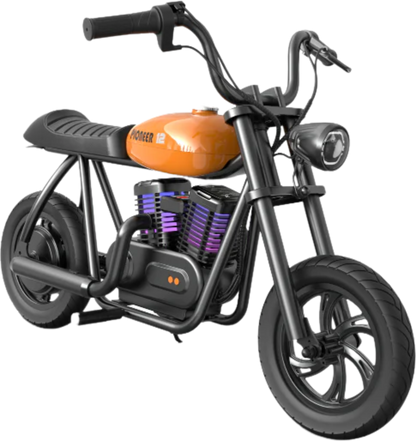 Hyper Gogo Pioneer 12 Plus Electric Kids Motorcycle Bluetooth Speaker 21.9V 160W 10 MPH 7.5 Miles EL-MB05P New - EL-MB05P-BLACK
