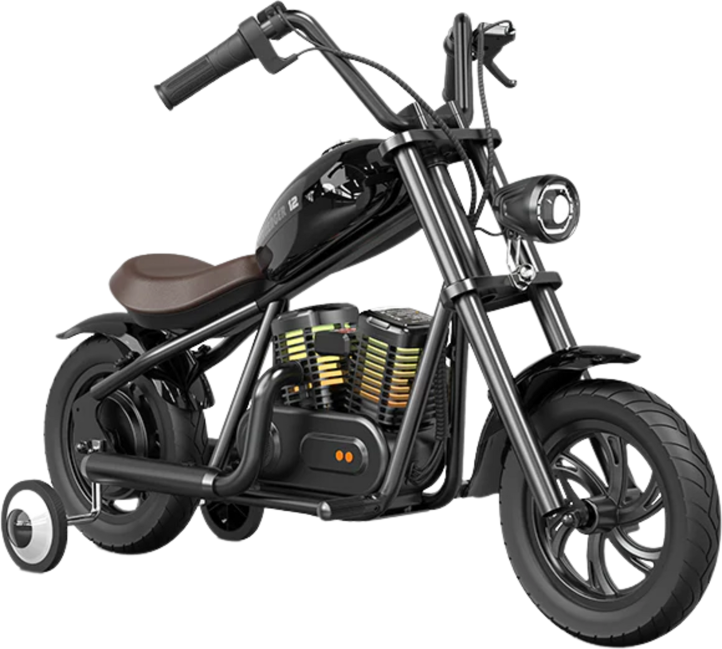 Hyper Gogo Challenger 12 Plus Electric Kids Motorcycle Bluetooth Speaker 21.9V 160W 10 MPH 7.5 Miles EL-MB07P New - EL-MB07P-ORANGE