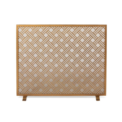 Park Hill Collection Urban Living Cross Hatch Fire Screen - ERR26052