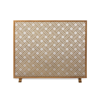 Park Hill Collection Urban Living Cross Hatch Fire Screen - ERR26052