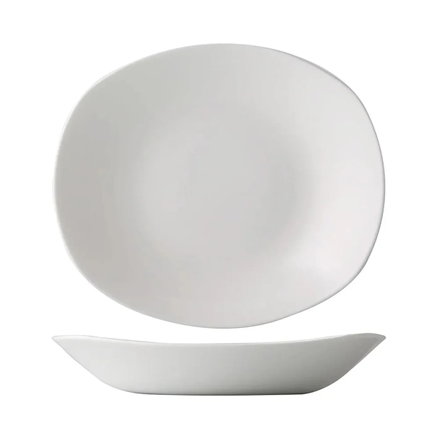 CAC China  Rect. Salad Bowl English Foot 20oz 8 3/4" Case of 24 Pcs - EVT-BT8