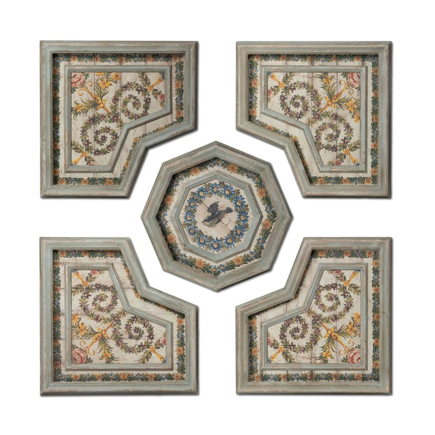 Park Hill Collection Southern Classic Flora Motif Pattern Tiles - EWA26008