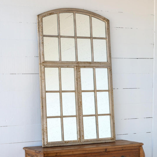 Park Hill Collection La Boheme Industrial Metal Pane Mirror - EWI01078
