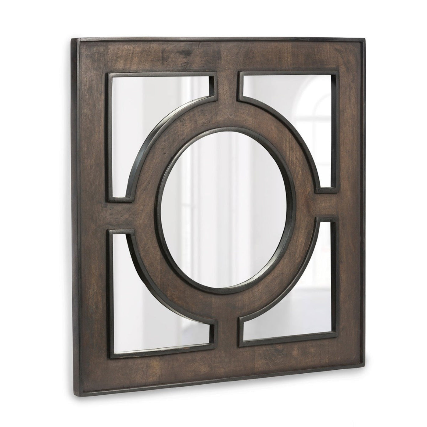 Park Hill Collection Urban Living Wooden Portal Square Mirror - EWI10270