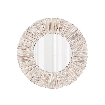 Park Hill Collection Lodge Wood Slat Round Mirror - EWI20237