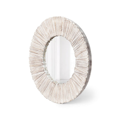 Park Hill Collection Lodge Wood Slat Round Mirror - EWI20237