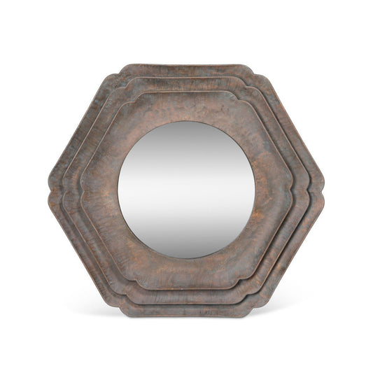Park Hill Collection La Boheme Round Hex Layered Mirror - EWI26004