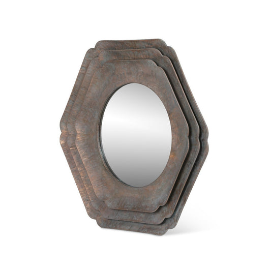 Park Hill Collection La Boheme Round Hex Layered Mirror - EWI26004
