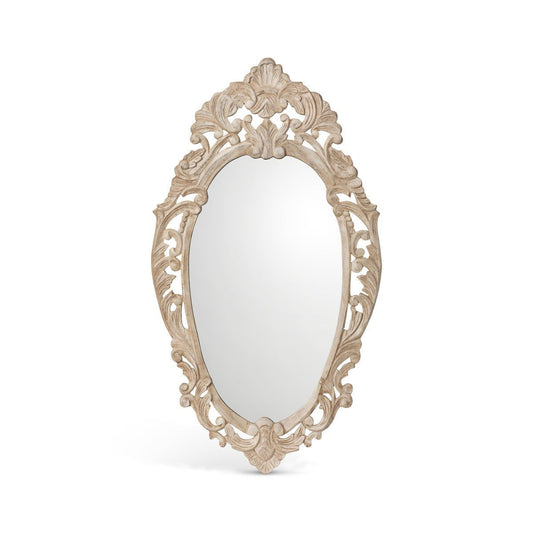 Park Hill Collection Country French Auvergne Hand Carved Wood Mirror - EWI26056