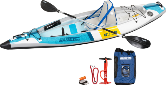 Sea Eagle EZLITE10K_D 10' EZLite10 Inflatable Kayak Deluxe Package New - EZLITE10K_D