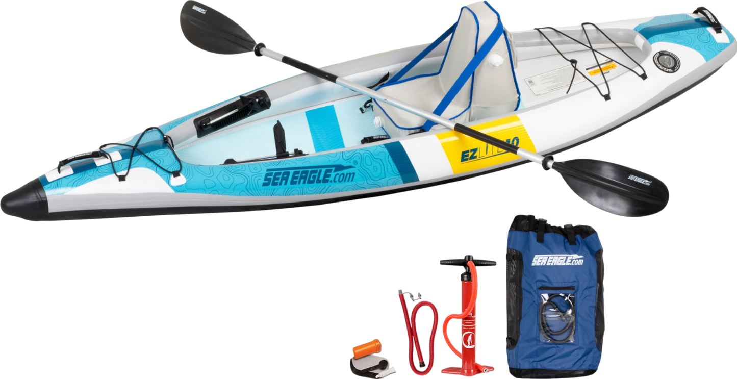 Sea Eagle EZLITE10K_P 10' EZLite10 Inflatable Kayak Pro Package New - EZLITE10K_P