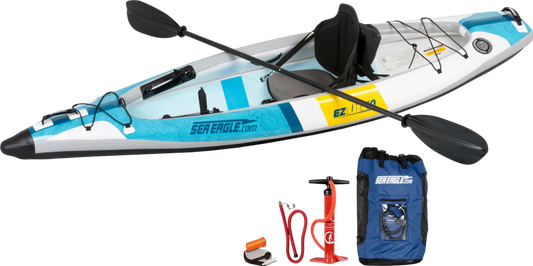 Sea Eagle EZLITE10K_PC 10' EZLite10 Inflatable Kayak Pro Carbon Package New - EZLITE10K_PC