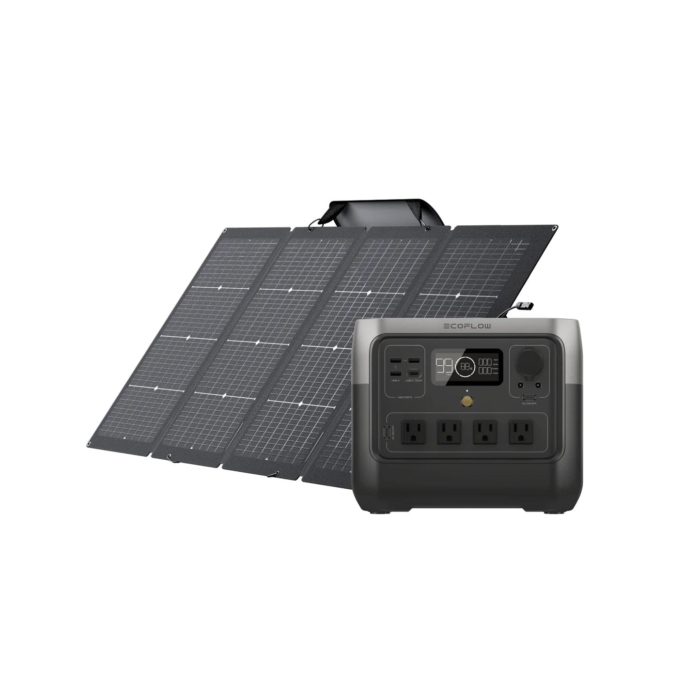 Aurora Generators   Portable Solar Panel - PowerGen USA - RIVER2PRO-220-1-US