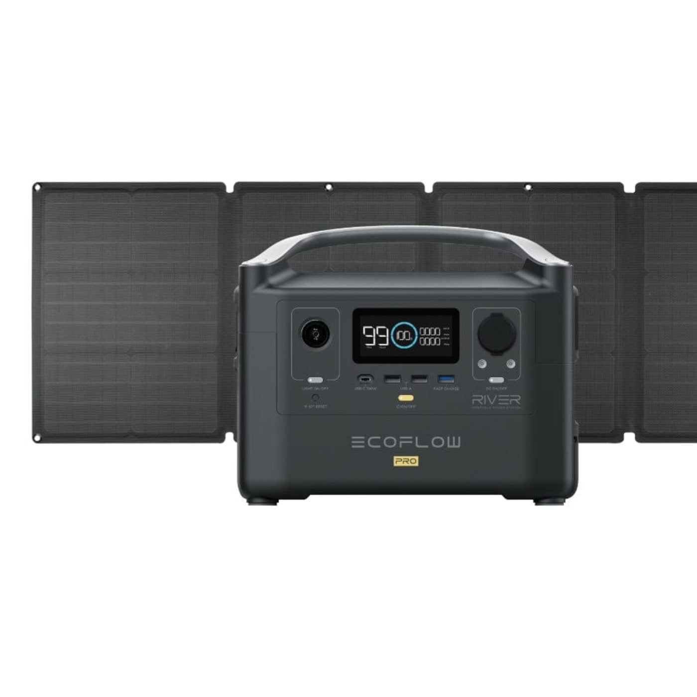 EcoFlow RIVER Pro + 110W Solar Panel - RIVERPROAMSP111