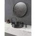 Eden Bath 15" Round Stainless Steel Bathroom Vessel Sink with Drain in Black - EB_SS001BK