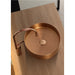 Eden Bath 15" Round Stainless Steel Bathroom Vessel Sink with Drain in Rose Gold - EB_SS001RG