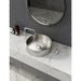 Eden Bath 15" Round Stainless Steel Bathroom Vessel Sink with Drain in Silver - EB_SS001SV