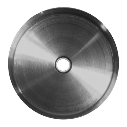 Eden Bath 15" Round Stainless Steel Bathroom Vessel Sink with Drain in Silver - EB_SS001SV