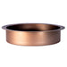 Eden Bath 15" Round Stainless Steel Undermount Bathroom Sink with Drain in Bronze - EB_SS050BZ