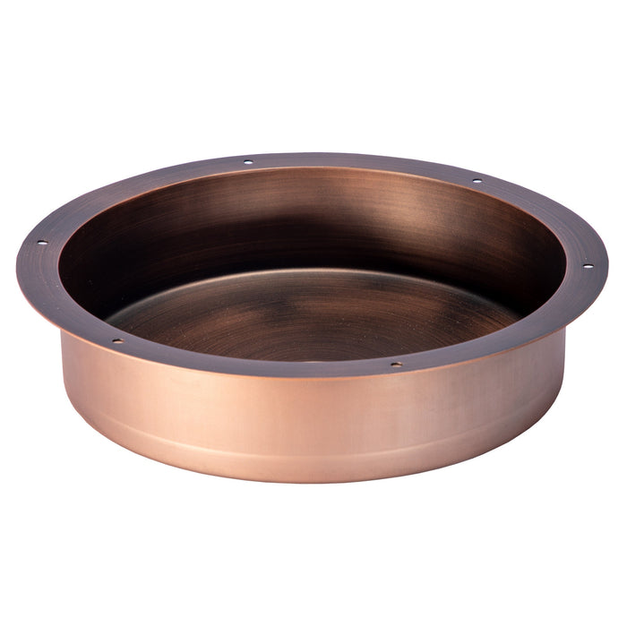 Eden Bath 15" Round Stainless Steel Undermount Bathroom Sink with Drain in Bronze - EB_SS050BZ