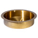 Eden Bath 15" Round Stainless Steel Undermount Bathroom Sink with Drain in Gold - EB_SS050GD