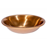 Eden Bath Oval 17 1/2" x 14" Top Mount Stainless Steel Bathroom Sink with Drain in Rose Gold - EB_SS052RG