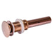 Eden Bath Oval 17 1/2" x 14" Top Mount Stainless Steel Bathroom Sink with Drain in Rose Gold - EB_SS052RG