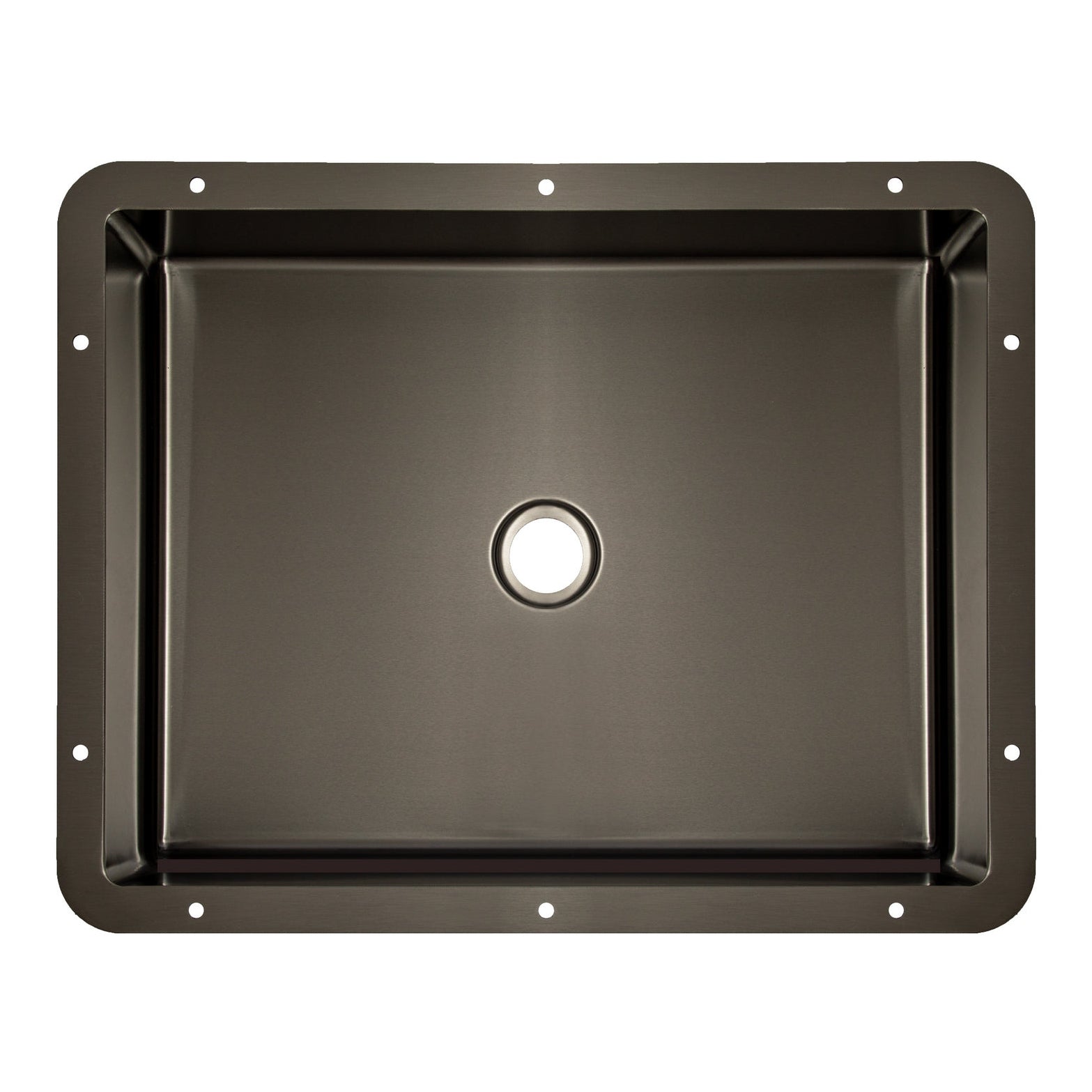 Eden Bath Rectangular 20" x 16" Stainless Steel Undermount Bathroom Sink with Drain in Black - EB_SS051BK