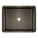 Eden Bath Rectangular 20" x 16" Stainless Steel Undermount Bathroom Sink with Drain in Black - EB_SS051BK