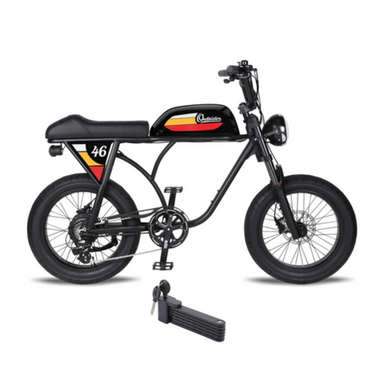 Michael Blast 750W 48V Outsider 4.0 Fat Tire Electric Bike - EB-OUT4-BLK
