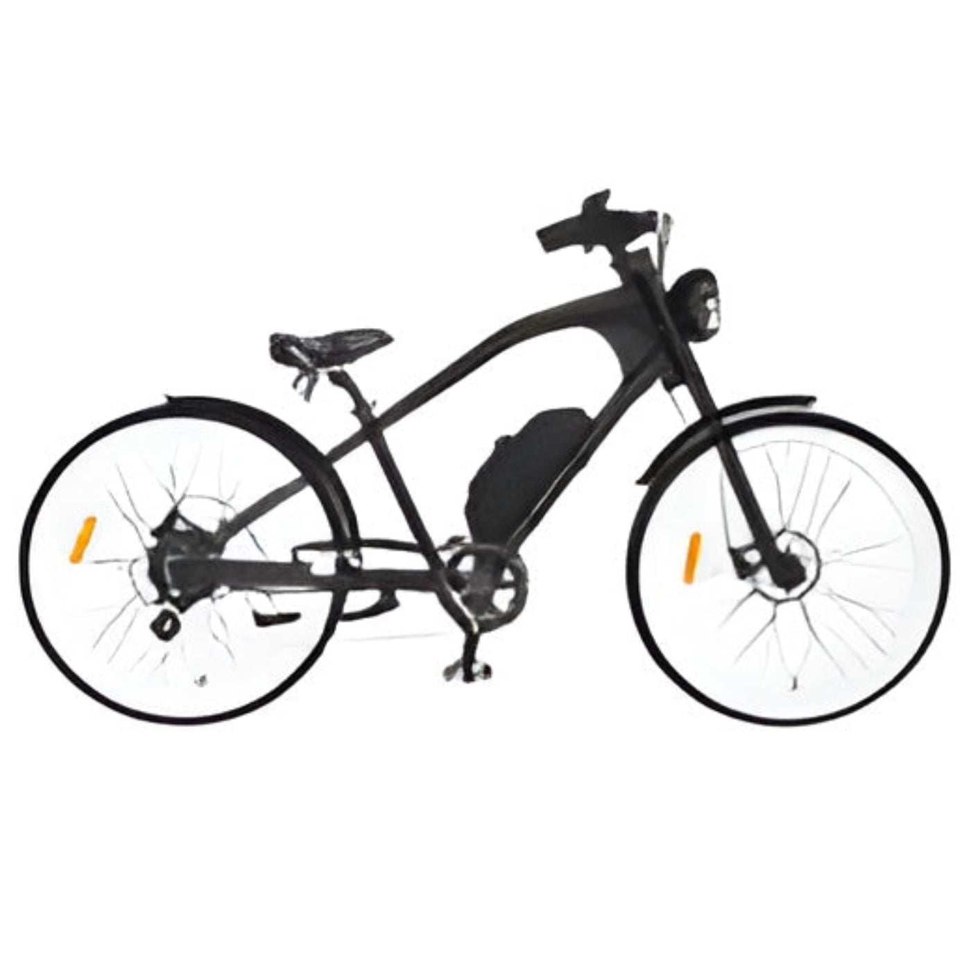 Michael Blast 500W Vacay Retro Cruiser High Step Electric Bike -  EB-VACAYHS-BLK-WHT