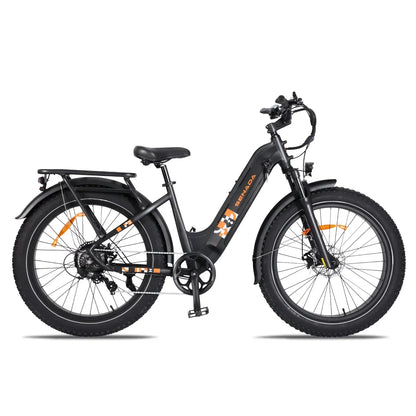 Senada Bikes 1000W 48V Mayor Premium All-Terrain Step-Thru Fat Tire Electric Bike - EB-SN-MAYOR-W