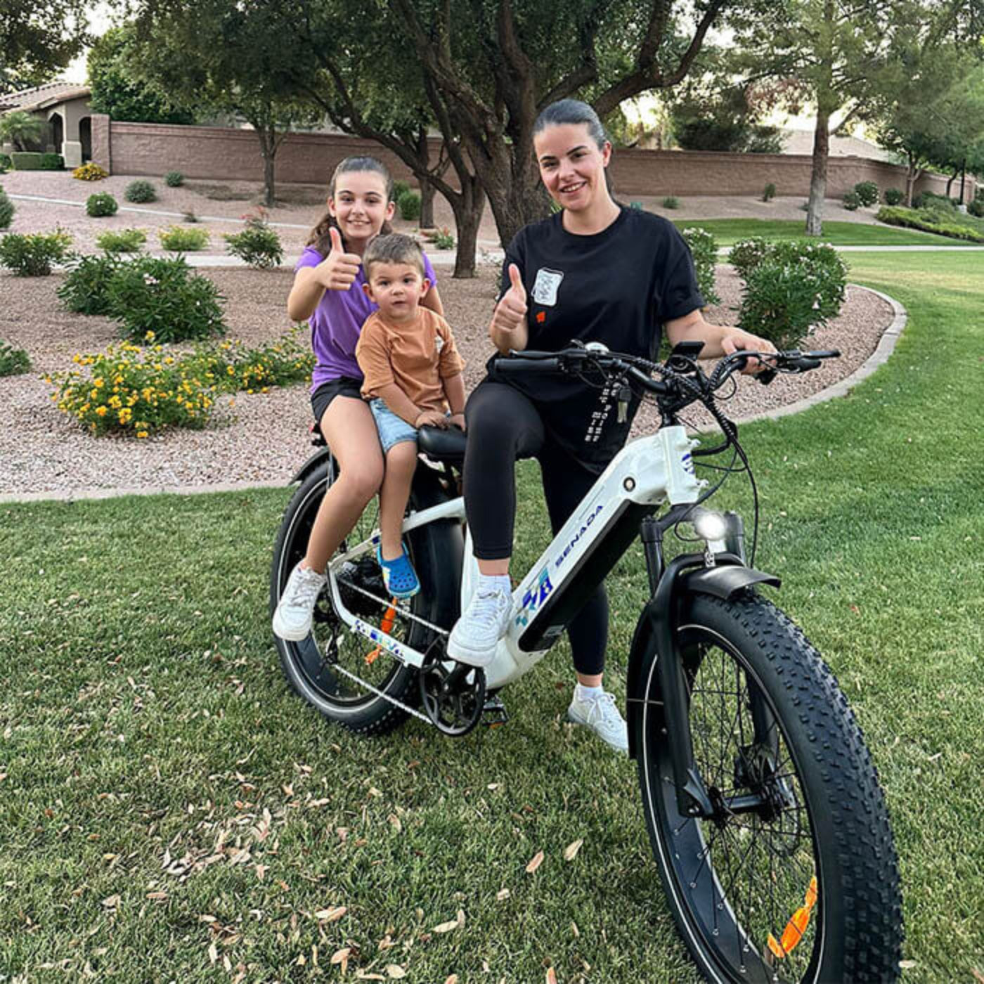 Senada Bikes 1000W 48V Mayor Premium All-Terrain Step-Thru Fat Tire Electric Bike - EB-SN-MAYOR-W