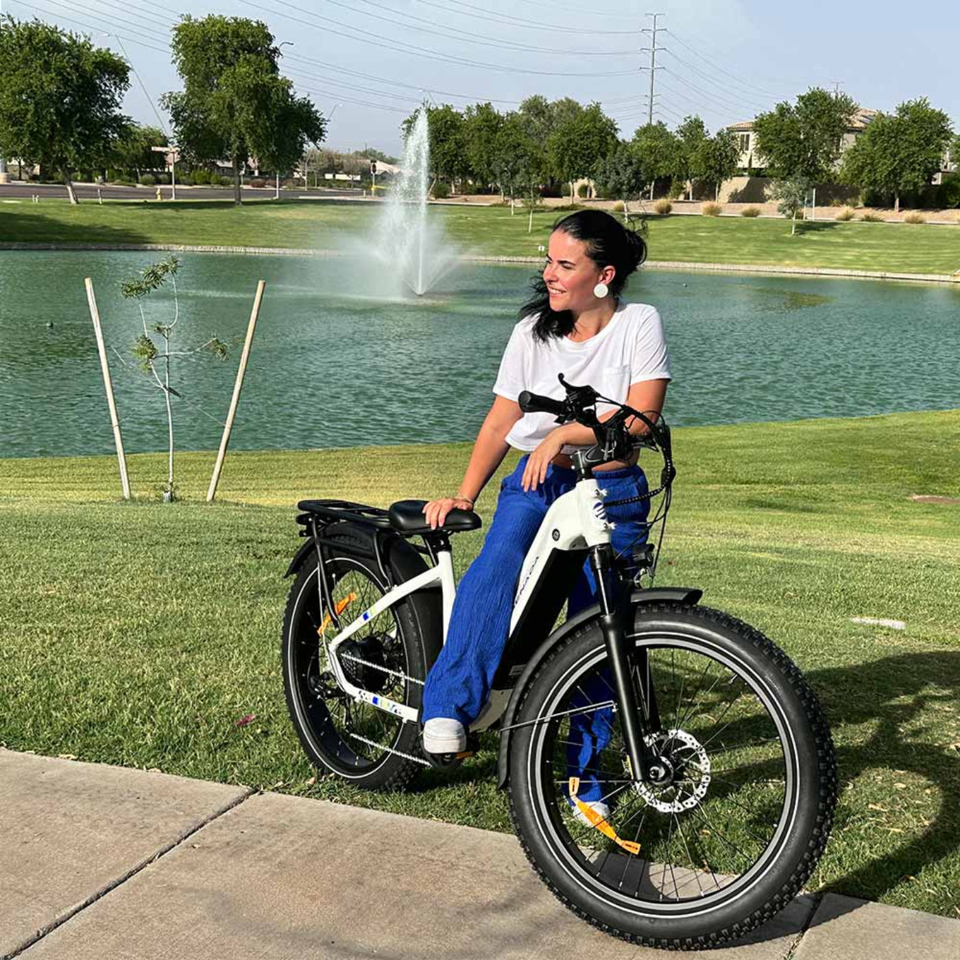 Senada Bikes 1000W 48V Mayor Premium All-Terrain Step-Thru Fat Tire Electric Bike - EB-SN-MAYOR-W