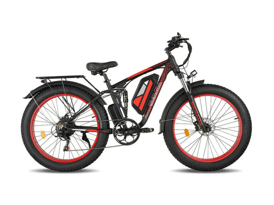 Senada Bikes 1000W 48V Viper Plus All-Terrain Full Suspension Fat Tire Electric Bike - EB-SN-VIPER-PLUS-BR