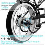 Tracer 500W 26" Twenty5 GTS Cruiser Electric Bike - MB-EB-TWENTY5-GTS-BK/ PLS
