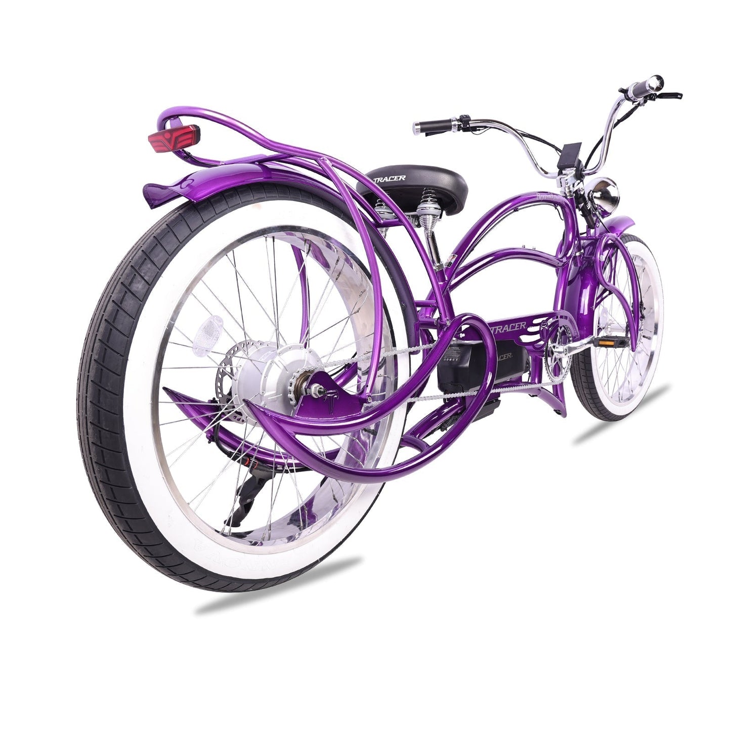 Tracer 1000W 26" Beyond Pro Classic Stretch Electric Bike - MB-EB-BP1000-BLK
