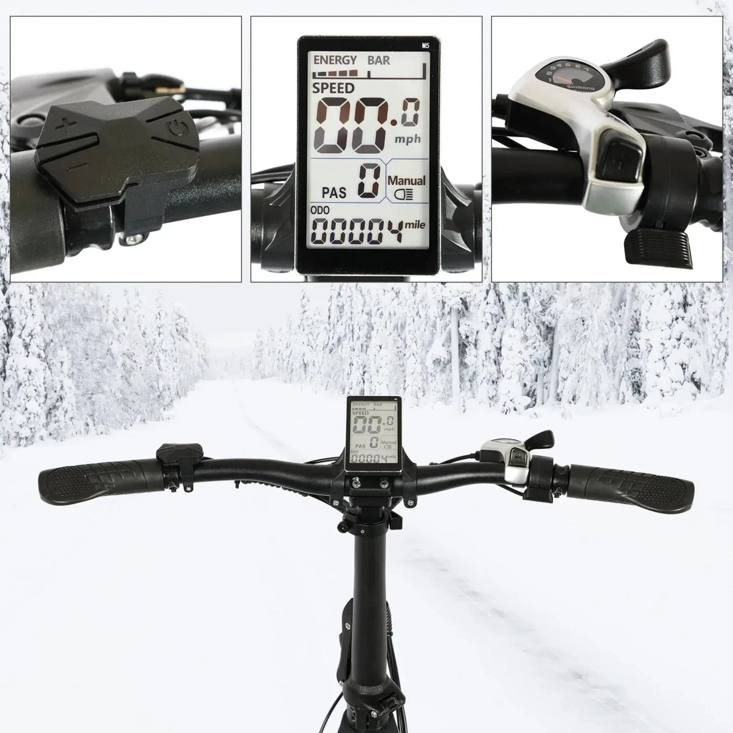 Tracer 750W 20" Kama 1.0 Folding Fat Tire Electric Bike - MB-EB-KAMA-MBK